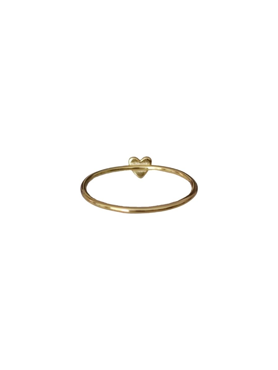 anillo mini corazón oro detrás