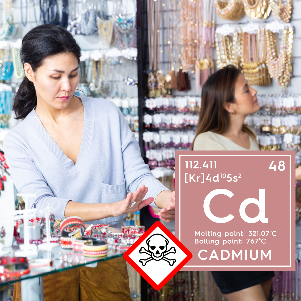 Artículo que habla sobre los peligros del cadmio en la bisutería